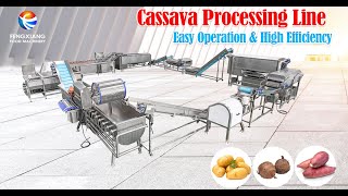 Cassava production line processing machine line [upl. by Ulises387]