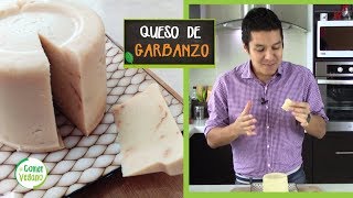 CÓMO HACER QUESO DE GARBANZO  Comer Vegano [upl. by Ellenwad]