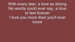 More Than Youll Ever Know W Lyrics [upl. by Eural]