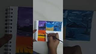 Day 46 mini art 🎨 miniart painting yt short youtubeshorts ytshorts shortvideoart drawing [upl. by Eirok768]