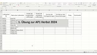 1 Übungsaufgabe zur AP1 im Herbst 2024  Die Übungsaufgabe ist unterhalb des Videos downloadbar [upl. by Katlin803]