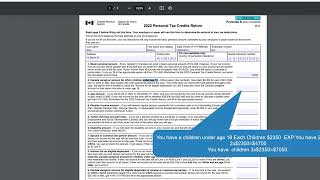 How To Fill TD1 2022 Personal Tax Credits Return Form Federal [upl. by Dustman]