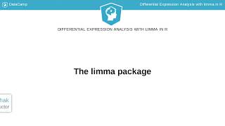 R Tutorial The limma package [upl. by Oicnevuj763]