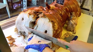 Ecco la Spettacolare Porchetta di Ariccia iscriviti Romafood Street Food [upl. by Pierette]