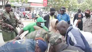 See What Happened When Plainclothes Police Tried to Arrest Boniface Mwangi at Harambee House [upl. by Vento]