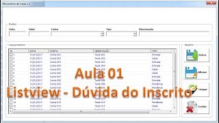 Listview  Cadastrar  Editar Atualizar  Excluir  Duvida dos Inscritos  Aula 01 [upl. by Bundy223]