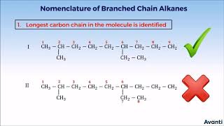 8 11C121 CV 5 Nomenclature of Branched Chain Alkanes Part 1 [upl. by Tarrsus]