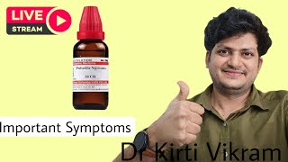 Live DRKirti Vikram  Homeopathic Medicine Pulsatilla Important Symptoms  Episode 1758 11222 [upl. by Yrdua]