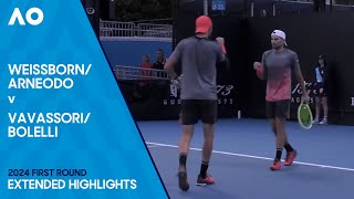 ArneodoWeissborn v BolelliVavassori Extended Highlights  Australian Open 2024 First Round [upl. by Elam292]