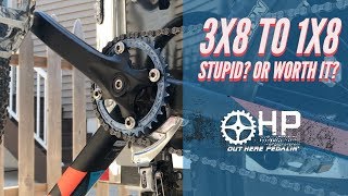 3x8 to 1x8 MTB Conversion  Stupid or WORTH IT [upl. by Ailemap]