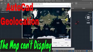 Autocad geolocation maps cannot be displayed in hindi  Autocad geolocation  AutoCad 2017 [upl. by Jaquith]