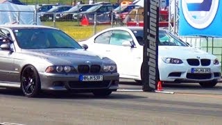 BMW M5 E39 vs M3 E92 Drag Race Viertelmeile Beschleunigungsrennen Acceleration Sound [upl. by Fleck320]