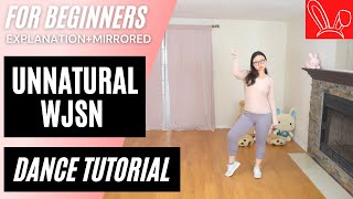 WJSN우주소녀  UNNATURAL DANCE TUTORIAL EXPLANATIONMIRRORED  lisalovedance兔丽莎 [upl. by Notyap151]