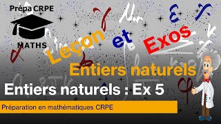 CRPE MathématiquesNombres et ensembles de nombres  Exercice 5 [upl. by Nosittam]