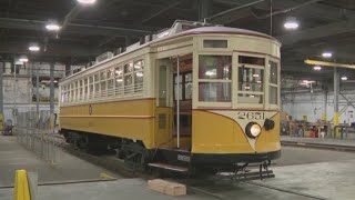 105yearold trolley restored in New Jersey [upl. by Ertnod755]