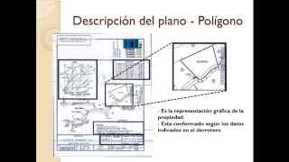 Capacitación 1  Elementos del Plano Catastrado [upl. by Calva881]