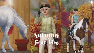 Autumn Barn Vlog Star Stable Realistic Roleplay [upl. by Sully]