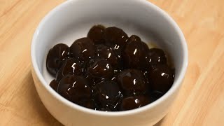 Black Tapioca Pearls Boba From Scratch  Only 3 Ingredients  Easy Recipe [upl. by Jeffers]