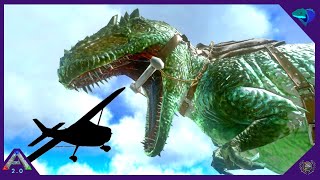 TAMING A GIGA AT THIRTEEN THOUSAND FEET Face Reveal ARK Mobile [upl. by Anawahs]