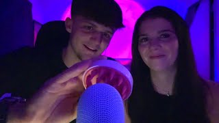 My boyfriend tries ASMR he’s really good [upl. by Vial]