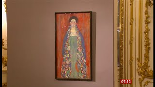 Gustav Klimt portrait found after almost 100 years Austria 26Jan2024 [upl. by Fortunna]