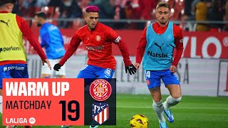 Calentamiento Girona FC vs Atlético de Madrid [upl. by Dnomder278]