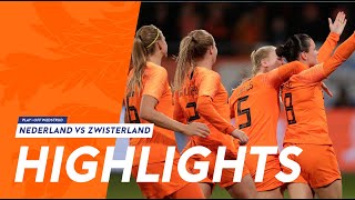 Highlights OranjeLeeuwinnen  Zwitserland 09112018 [upl. by Tegdig496]