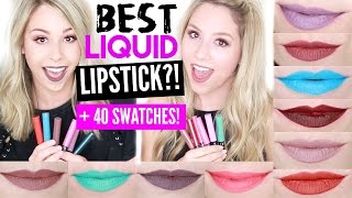 STILA LIQUID LIPSTICK COLLECTION  SWATCHES [upl. by Alaet731]