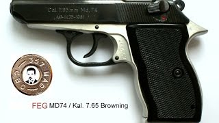 Pistole FEG MD74  765 Browning zerlegen disassembly [upl. by Eissalc]