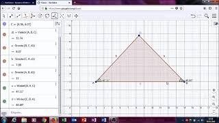 Geogebra Dreiecke1 Konstruktion und Winkelsumme [upl. by Nylle]