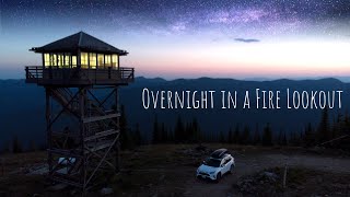 I Rented A Fire lookout Breathtaking VIEWS [upl. by Aniaj]