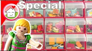 Playmobil Kleinteile Sammlung und Kreativlager von Familie Hauser  Video für Kinder  deutsch [upl. by Drol47]