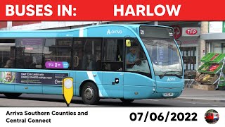 Buses in Harlow 07062022 [upl. by Cheffetz]