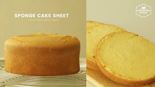 폭신폭신 제누와즈 만들기 기본 스펀지 케이크 시트  Basic Sponge cake sheet Recipe Genoise  ケーキシート Cookingtree쿠킹트리 [upl. by Whitman]