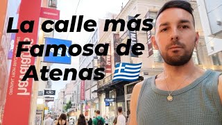 El centro de Atenas Ermou la calle más cara y Famosa de la ciudad🫶🇬🇷 [upl. by Kohcztiy]