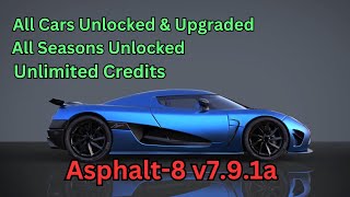 Asphalt 8 ModAll Cars Unlocked v791a  Asphalt 8 Updated Hack apk [upl. by Crompton]