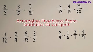 Arranging Fractions in Ascending and Descending Order [upl. by Taryn61]