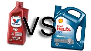 Valvoline Maxlife 10w40 vs Shell Helix hx7 10w40 test [upl. by Martineau206]