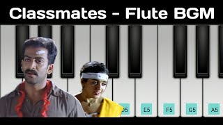 Classmates Malayalam Movie Flute Bgm  Easy Piano Tutorial  Piano Tunes [upl. by Tertius]