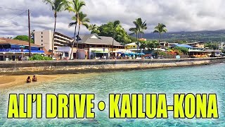 Alii Drive Walking Tour KailuaKona Cruise Port Big Island Hawaii Shops Restaurants Things To Do [upl. by Atiraj]