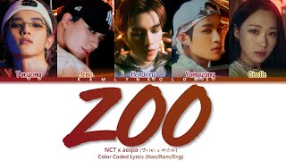 NCT x aespa 엔시티 x 에스파 ZOO Color Coded Lyrics HanRomEng [upl. by Eradis]