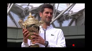 Final Wimbledon 2019 Federer vs Djokovic Ceremonia de Premiación [upl. by Yetac]