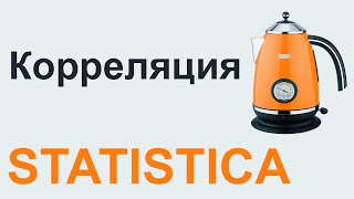 КОРРЕЛЯЦИЯ Спирмена Пирсона STATISTICA 08 [upl. by Derrick450]