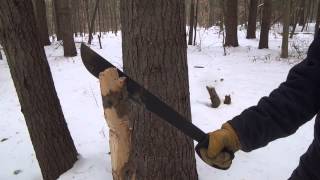 Ontario Field Machete 18 inch  Test [upl. by Wivina933]