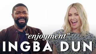 Charlize Theron and David Oyelowo Teach Afrikaans and Yoruba Slang  Vanity Fair [upl. by Gombosi]