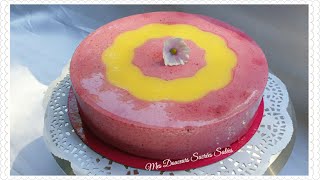 Entremet mousse fruits rouges et insert citron [upl. by Krall]