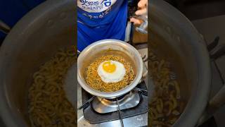 Korean Egg Noodles  Ramyeon 4000KRW  Korean Street Food shortsvideo [upl. by Theresita]