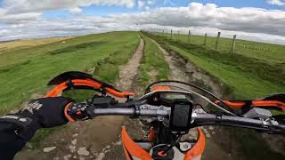 Splashy Lane  Llanarmon DC  Enduro Green Laning  Sep22 KTM EXC [upl. by Nellad]