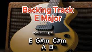 Backing Track in E Major [upl. by Benis922]