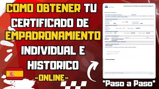 Cómo Solicitar el Certificado de Empadronamiento Online en España  Guía Paso a Paso [upl. by Yenahteb]